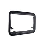 JANELA DE ACRILICO PARA TRAILER MODELO PERFIL CURVADO REDONDO RETO TAMANHO 960 X450
