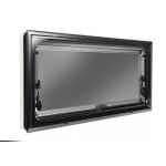 Janela basculante de acrilico 350X280 com blackout e antimosca Aluminio Retangular RETA