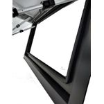 Janela basculante de acrilico 1450X550 com blackout e antimosca - aluminio bolha externa