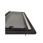 Janela basculante de acrilico 1450X550 com blackout e antimosca - aluminio bolha externa