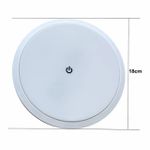 Luminaria Led 12V Interna TOUCH 6.500 K acabamento redondo BRANCO