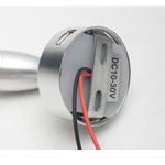 Luminaria Led 12V INTERNA com Suporte de Fixação CURTO cromado fosco