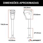 MACACO NÃO MANUAL DE ACIONAMENTO 12V JACK BLACK PARA SUSPENDER EIXO MARCA LIPPERT MODELO 285318