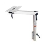 Base para Mesa de Metal Manual RETRATIL Desmontavel cor PRATA 