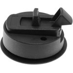 Fechadura Para Moveis Modelo Push Lock GRANDE Redondo PRETO Fosco