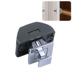 Fechadura Para Moveis Modelo Push Lock Cor CROMO modelo QUADRADO