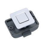 Fechadura Para Moveis Modelo Push Lock Cor CROMO modelo QUADRADO