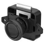 Fechadura Para Moveis Modelo Push Lock Grande redondo Cor PRETO FOSCO SJ