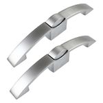 Fechadura Para Moveis Modelo Cor Prata Fosco Grande 160mm