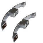 Fechadura Para Moveis Modelo Cor Prata Fosco Grande 160mm