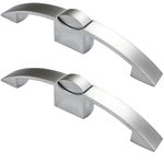 Fechadura Para Moveis Modelo Cor Prata Fosco Grande 160mm