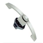 Fechadura Para Moveis Modelo Camber Cor Prata Fosco Pequeno 128Mm