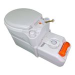 Sanitario Cassete Slim Ceramica Misto - Completo com entrada de agua por bomba - TOP RV