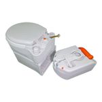Sanitario Cassete Slim Ceramica Misto - Completo com entrada de agua por bomba - TOP RV