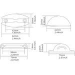 Suporte Para Fixacao De Porta Externa Succao cor PRETO