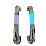 Corrimão de entrada para trailer ou motorhome 12V Cromado com Led Azul