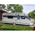 Toldo para motorhome ou trailer - Cassete de Parede 4.000mm - Toldo Cinza - Braço Branco - Marca RoofPro