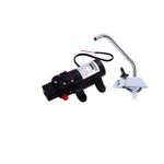 TORNEIRA DE AGUA COM ACIONAMENTO 12V GIRO 360 COR CROMO - MODELO FA12V