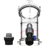 Adaptador de mangueira curvado transparente com flange e bico de plastico Valterra F02-4100