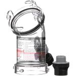 Adaptador de mangueira curvado transparente com flange e bico de plastico Valterra F02-4100