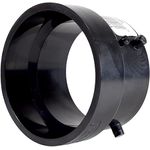 Acessorio para tubo sendo Adaptador de mangueira reta de plastico Valterra T1029-2 preto 3"