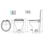 Sanitário Aqua Magic VI Perfil Baixo - 100% Plástico – 31833 - Thetford
