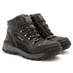 Bota Masculina Track Alaska Cano Médio Couro Legítimo Preto