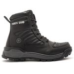 Bota Motociclista Track Said Couro Legítimo Antiderrapante Preto