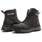 Bota Motociclista Track Said Couro Legítimo Antiderrapante Preto