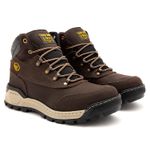 Bota Cano Curto Track Said Detroid Couro Nobuck Café