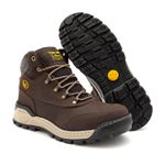 Bota Cano Curto Track Said Detroid Couro Nobuck Café