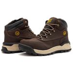 Bota Cano Curto Track Said Detroid Couro Nobuck Café