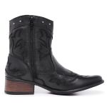 Bota Feminina Texana Taylor Preta Country Cano Médio