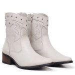 Bota Feminina Texana Taylor Gelo Country Cano Médio