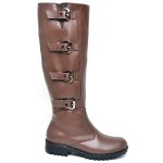 Bota Biker Cano Alto Capuccino