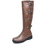 Bota Biker Cano Alto Capuccino