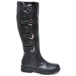 Bota Biker Cano Alto Preta