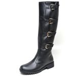 Bota Biker Cano Alto Preta