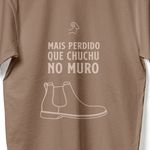 Camiseta Masculina Ferragon Boots Marron