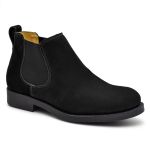 Botina Feminina Pônei Nobuck Preto