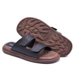 Sandália de Couro Angra Preta