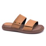 Sandália de Couro Angra Conhaque