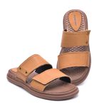 Sandália de Couro Angra Conhaque