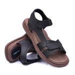 Sandália de Couro Angra Preta