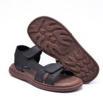 Sandália de Couro Angra Preta