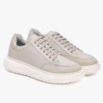 Tênis de Couro Bolt Off White