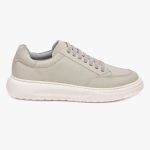 Tênis de Couro Bolt Off White