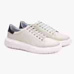 Tênis de Couro Bolt Off White