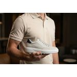 Tênis de Couro Tokio Off White