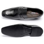 Sapato Social Masculino Ferrile Sport Elástico em Couro Preto